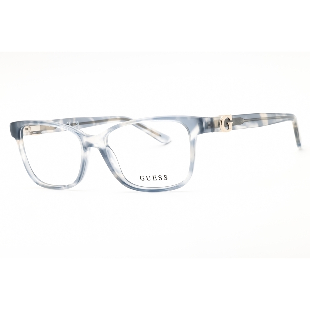 NWT Guess GU50227 Blue Rectangle 52mm Eyeglasses